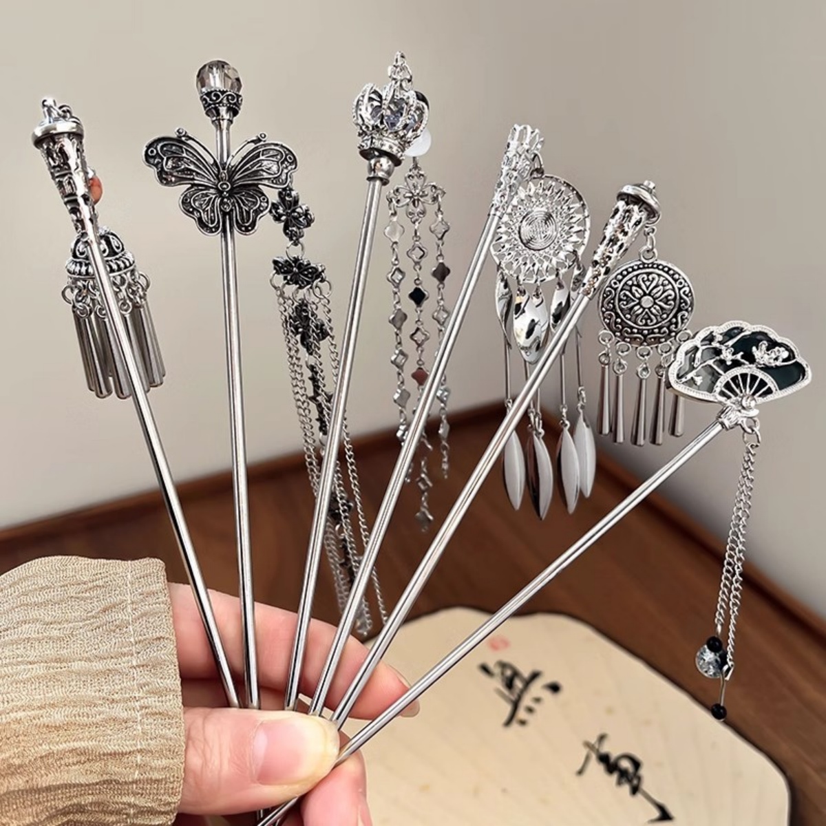 Jewelry Making Adults - Horquilla elegante para mujer, palo para