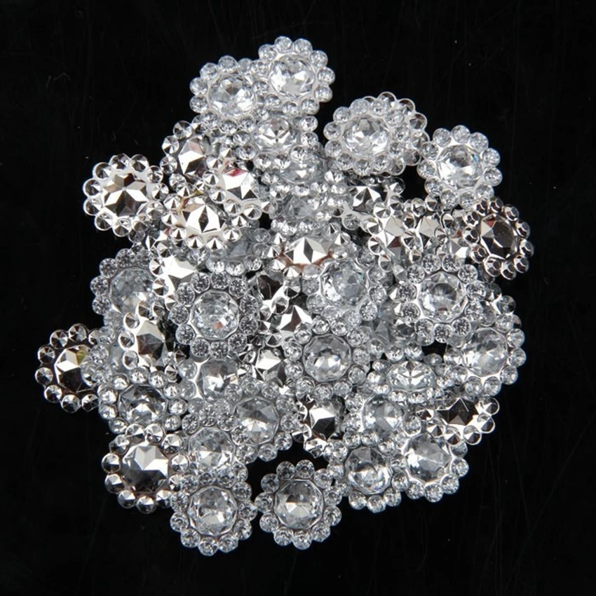 Crystal Bead Mix - Nishine-cuentas de cristal decorativas de plástico