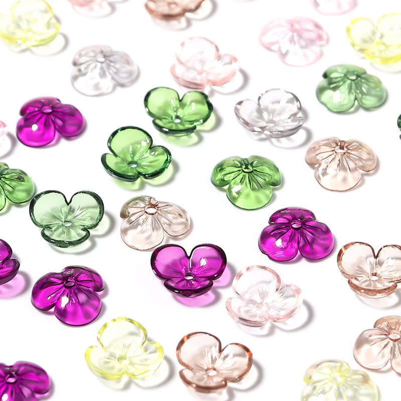 Jewelry Making Resin - 20 unids/lote de cuentas de pétalos