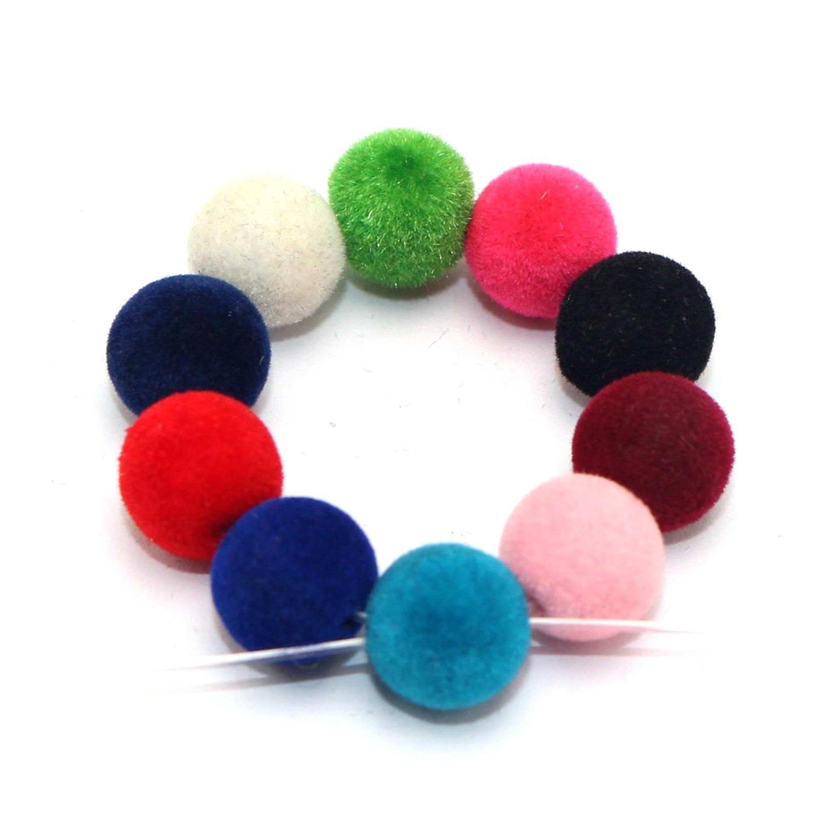 Bead Mat Velvet - 100 Uds. Cuentas redondas acrílicas de