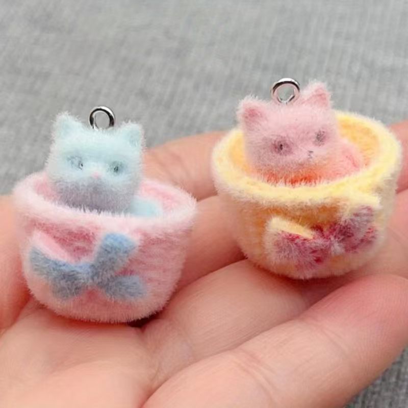 4 colgantes de gato de resina  - Jewelry Making Resin reseña y precio