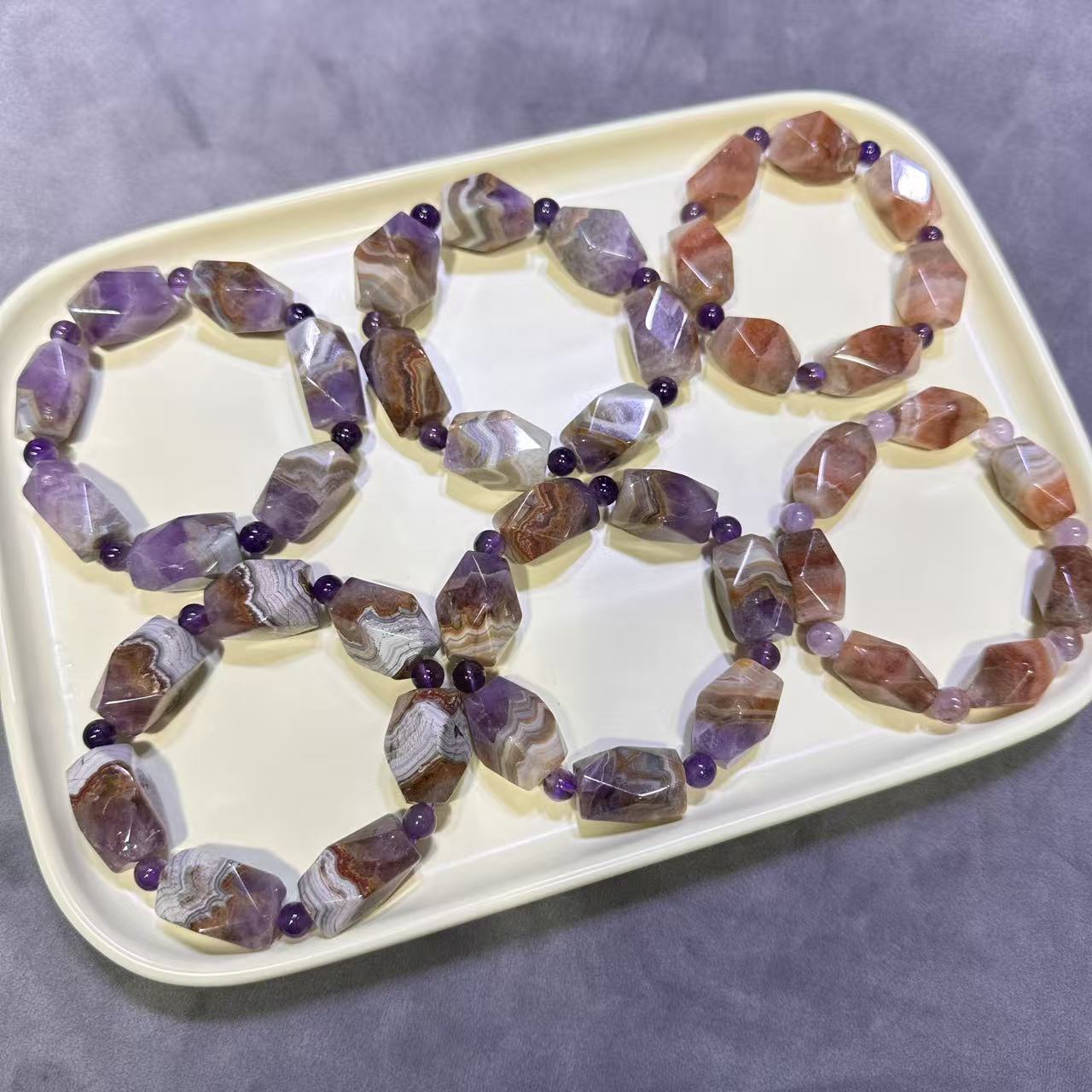 Pulsera de Ágata Natural AAAA  - Crystal Bead Mix reseña y precio