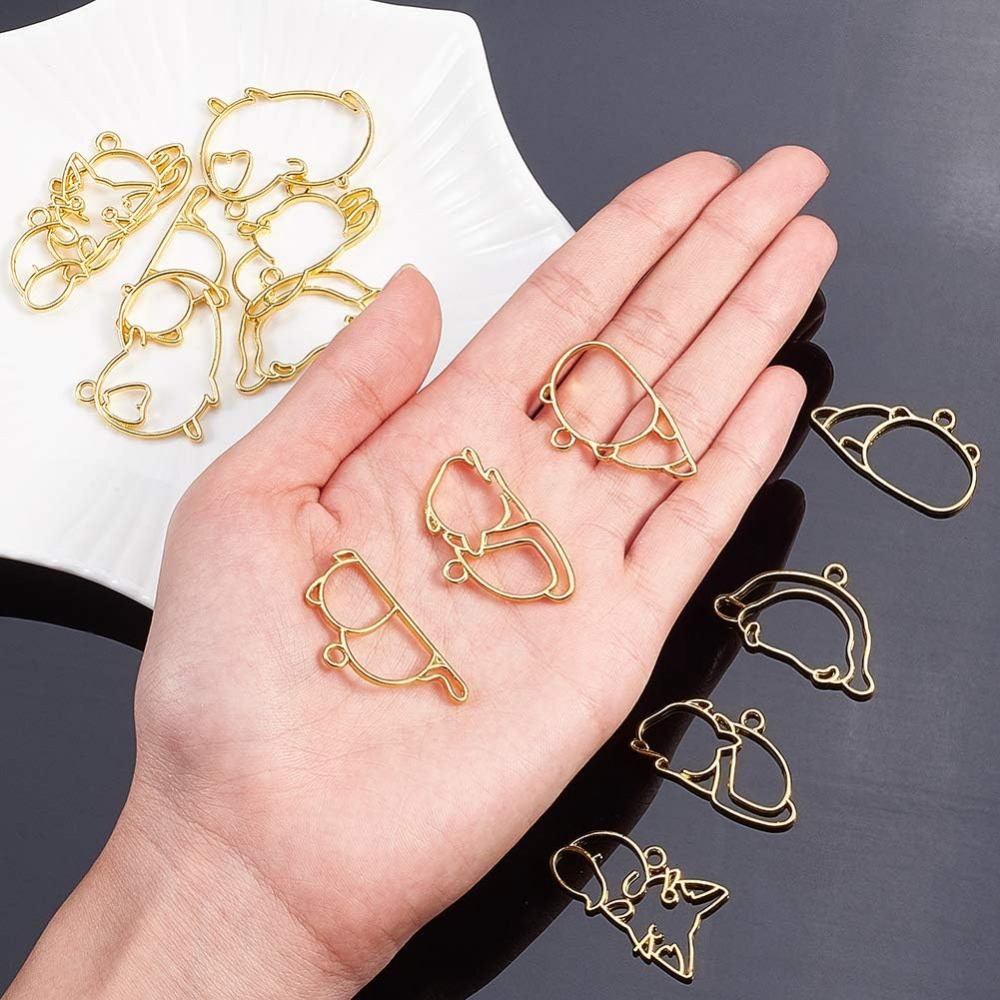 14 Uds. De dijes de bisel abie - Jewelry Making Resin reseña y precio