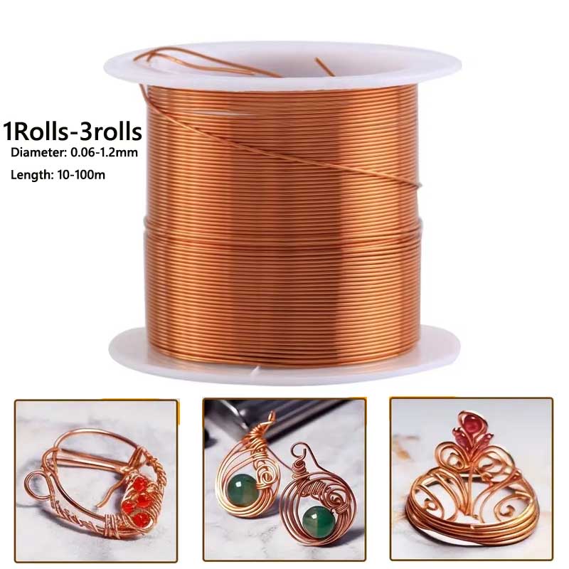 1-3 rollos de alambre de cobre - Jewelry Making With Copper Wire reseña y precio