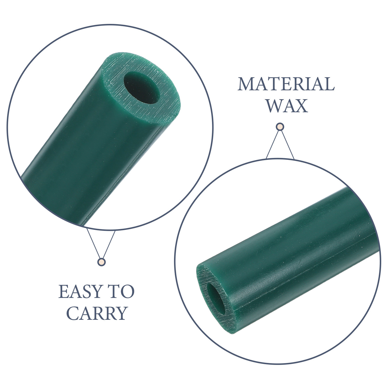 Tubo de cera hueco verde para  - Jewelry Making Wax reseña y precio