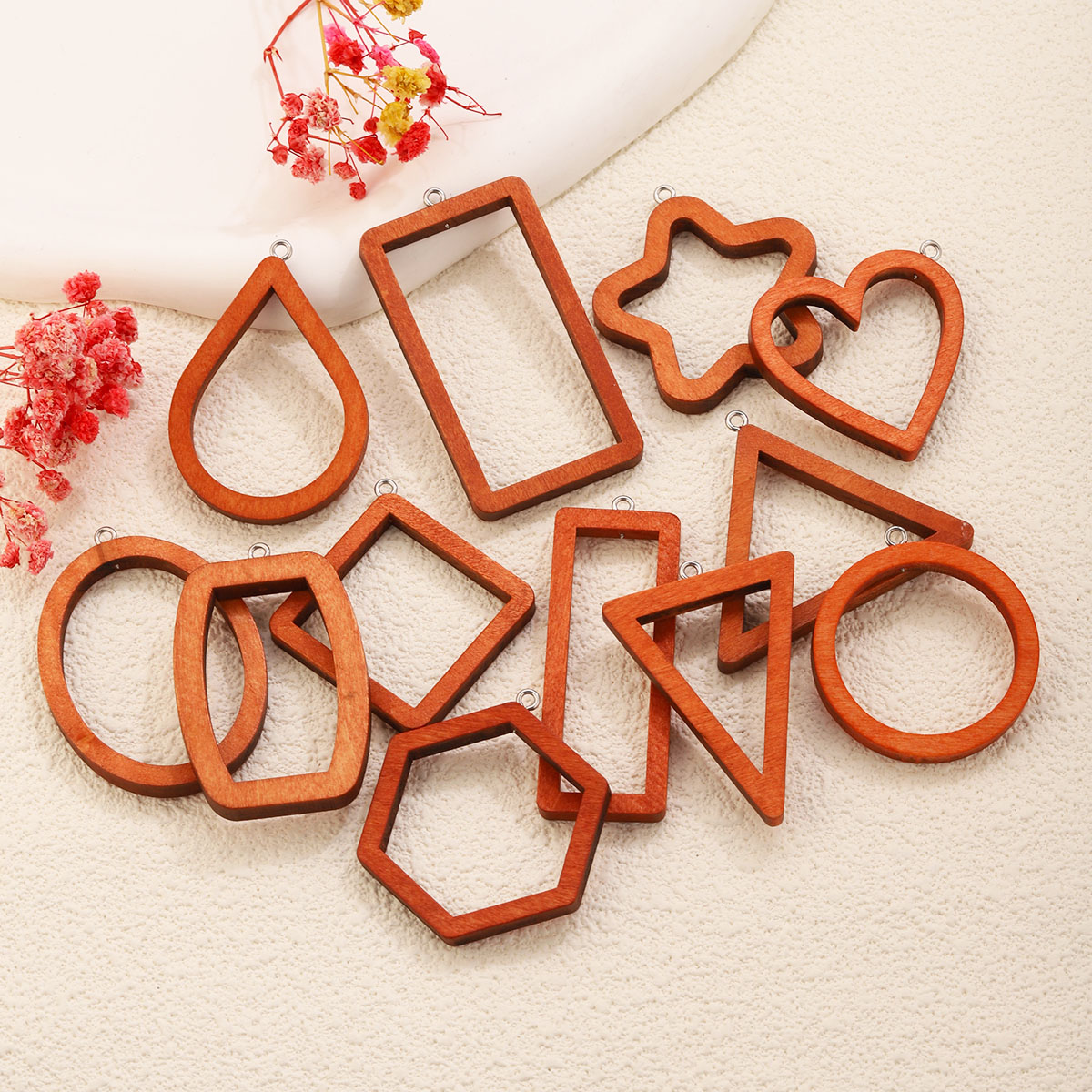 10PCS Dijes Geométricos de Mad - Jewelry Making Resin reseña y precio